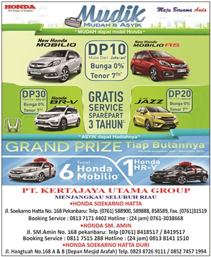 Beli Mobilio dan BR-V Berhadiah 7 Mobil Honda